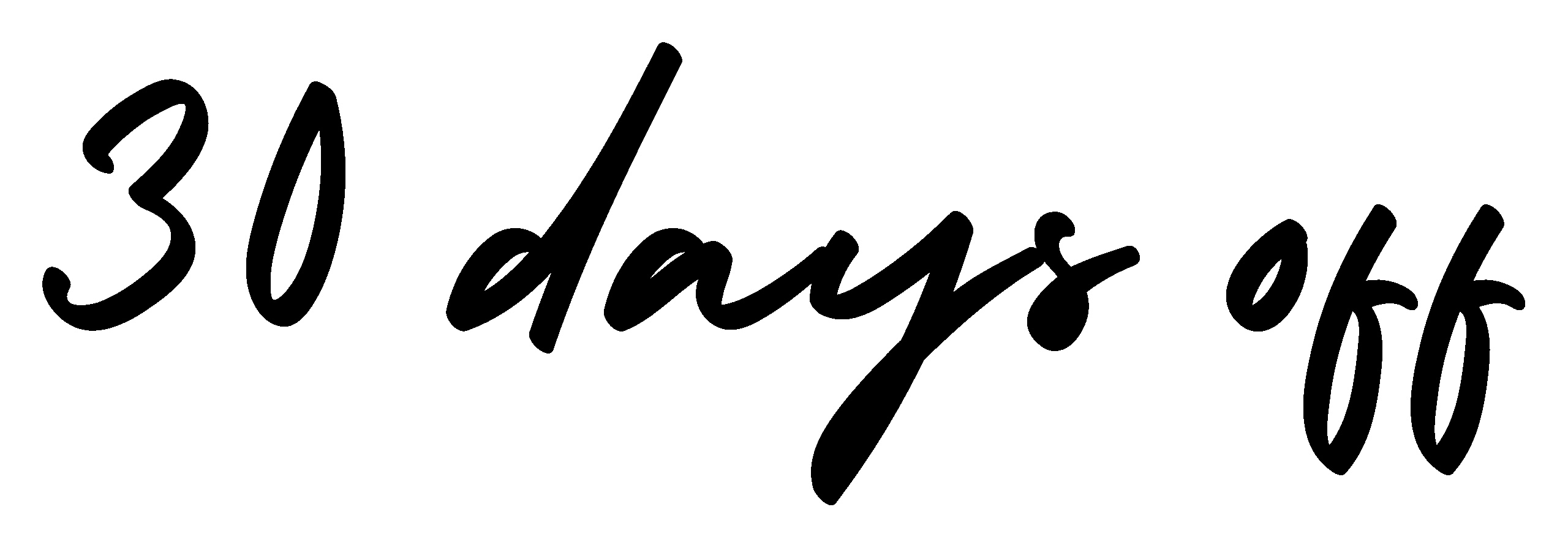 30 Days Off