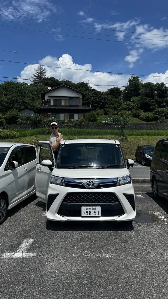 Huurauto in Japan ophalen bij Toyota Rental tijdens onze roadtrip
