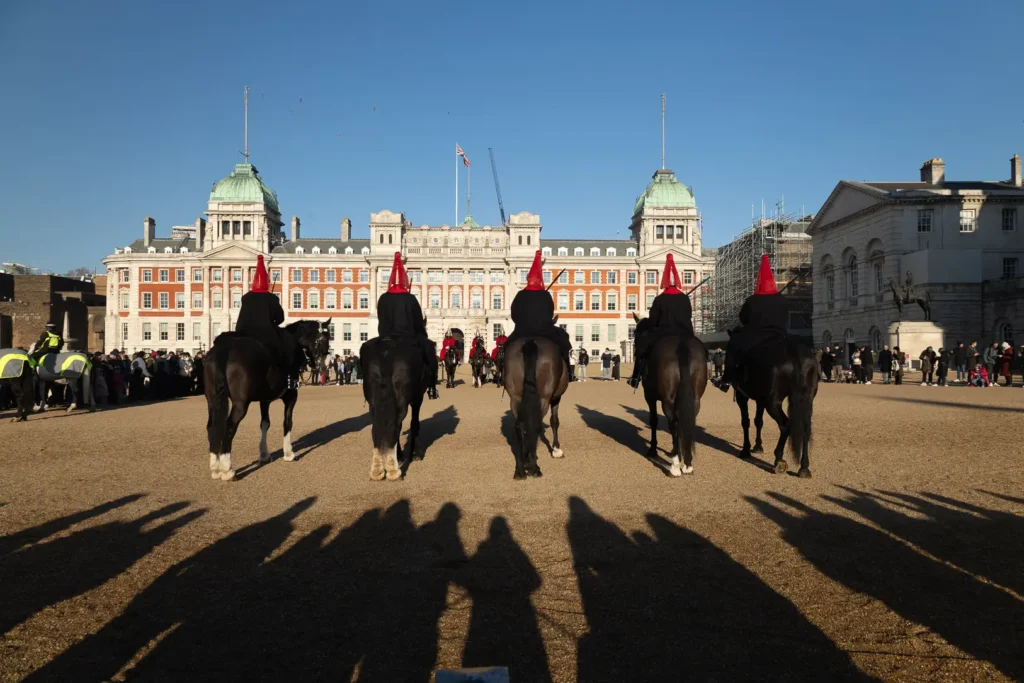 Changing of the Guard ceremonie bij Buckingham Palace in Londen