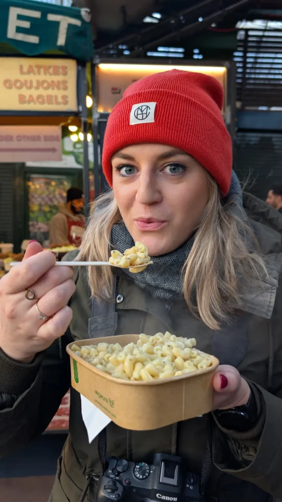 Streetfood mac and cheese op borough market
