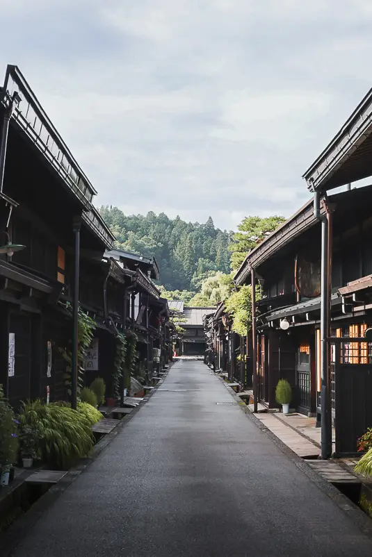 Traditionele straat in Takayama in de Japanse Alpen – deel van onze reisroute Japan Zuid-Korea 3 weken