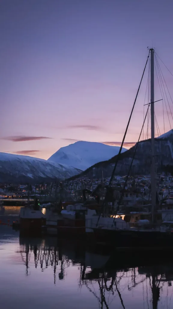 Tromso voelt een pak warmer aan dan Fins Lapland met temperaturen tussen 0 en -10